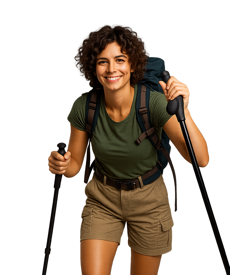 Hiker Women Visiting Albania